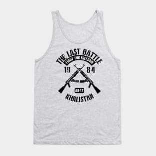 Khalistan The Last Battle Tank Top